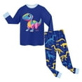thumbnail image 5 of Hessimy Toddler Boys Girls Spring 2Pcs Solid Long Sleeve Sweatshirt Tops Soft Casual Pants Sweatsuit, Spring Solid Sweat,3M-12T(Blue,8-9 Years), 5 of 5