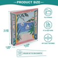 thumbnail image 3 of FORMRS 3 Ring Binder 1.5 inch with Pockets Set of 2 Clip Board 200 Sheets Capacity, Pink Seaside, 3 of 8