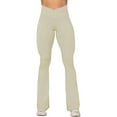 thumbnail image 4 of Flare Yoga Pants, Crossover Yoga Pants with Tummy Control, High-Waisted and Wide Leg, 4 of 7