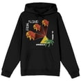 thumbnail image 6 of Pink Floyd Animals Tour 77 Long Sleeve Men's Hooded Sweatshirt-XS, 6 of 7