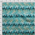 thumbnail image 4 of oneOone Cotton Flex Teal Green Fabric Geometric Craft Projects Decor Fabric Printed By The Yard 40 Inch Wide-3N, 4 of 6