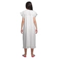 thumbnail image 4 of Moomaya Chemise de Nuit Mi-Mollet à Boutons pour Femmes en Coton, 4 of 6