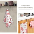thumbnail image 3 of Dreamtimes Valentine Day Cute Pink Cupid Hearts Hand Towels 2 PCS, Kitchen Towel Ultra Soft and Highly Absorbent,Decorative Fingertip Face Towel for Bathroom Hotel, 28.3"x 14.4", 3 of 6