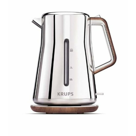 KRUPS Silver Art Collection Cordless 1.7Liter Electric Kettle with