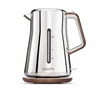 KRUPS Silver Art Collection Cordless 1.7-Liter Electric Kettle with Chrome Stainless Steel Housing