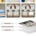 thumbnail image 4 of Yayeee Foldable Storage Basket for Shelves with Handles Set of 2 Waterproof Cloth Bins, Halloween Pumpkin Field, 4 of 7