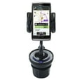 thumbnail image 1 of Unique Auto Cupholder and Suction Windshield Dual Purpose Mounting System for Motorola Electrify M XT905 - Flexible Holder System Includes Two Mount O, 1 of 4
