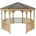 thumbnail image 4 of Yardistry YM11924COM Yardistry 12 ft. Meridian Octagon Gazebo, 4 of 7