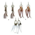thumbnail image 2 of Pendientes de plumas Jumpingount Hojas Multicolor, 2 of 6