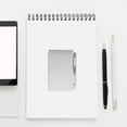 thumbnail image 3 of Metal Pocket Notebook with Pen Tearable Metal Notebook Mini Notepad Holder Office Notebook, 3 of 6