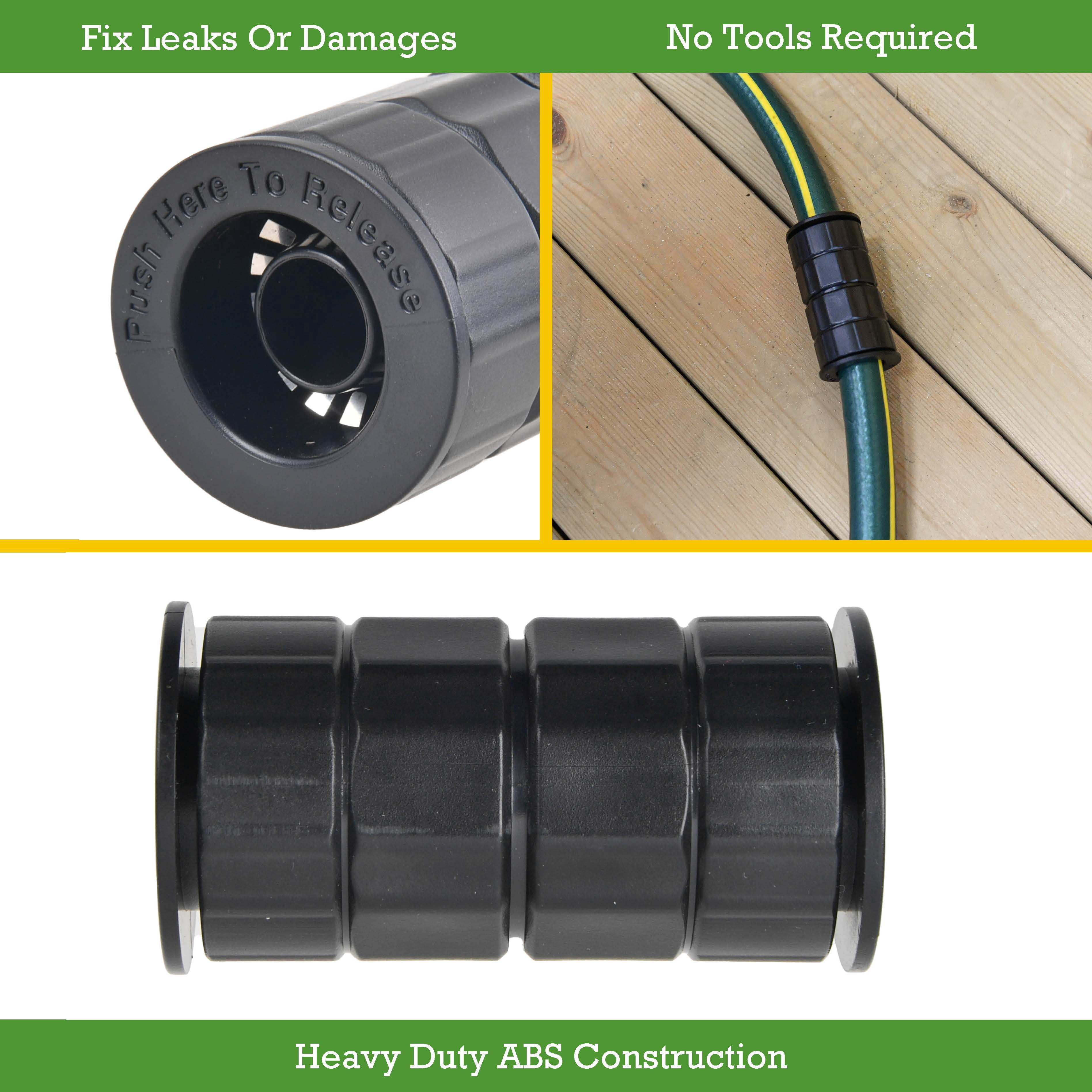 Expert Gardener Reusable Hose Coupling Mender for 5/8 in. Garden Hoses