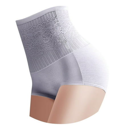 Hontri Women s Panties Waist Butt Waist Trainer Control High Tummy Body Ladies Panty Shapewear Lifter Pants Slim Womens Shaper Panties Women s Panties Grey L