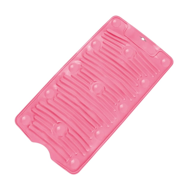 Planche à Laver Ménagère avec Ventouse, Tapis à Lessive Portable Pliable, Planche à Laver Multifonctionnelle, Outil de Lavage à la Main pour Voyage, Planche à Lessive