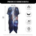 thumbnail image 6 of DISNIMO Galaxy Wolf Butterfly Print Women's Kimono Beach Cover Up Summer Cardigan Beach Coverups with Half Sleeve Casual Lightweight Swimwear Cover up, 6 of 6