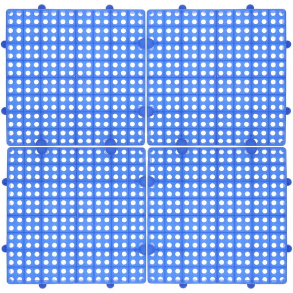 4pcs Plastic Outdoor Patio Flooring Interlocking Patio Tiles Interlocking Outdoor Tiles