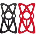 thumbnail image 2 of HSHDLDF Phone Mount X Holder Grip Tether Rubber Strap Silicone Security Bands - Universal Motorcycle Bike Phone Mount Accessories Replacement Parts - Elastic X Web Grip (2 Black & 2 Red) 4 Pack, 2 of 6