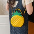 thumbnail image 5 of Hfppkn 3D Pineapple Shaped PU Leather Crossbody Bag Fun Fruit Shoulder Handbag for Casual Daily Use 18x8x17cm, 5 of 7