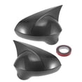 thumbnail image 1 of Cubierta de espejo lateral del conductor y pasajero trasero del automóvil para Seat Ibiza 4 par de fibra de carbono negra, 1 of 7