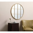 thumbnail image 3 of Metal windowpane mirror 36 inch in x 36 inch in Brass, 3 of 5