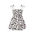 thumbnail image 2 of Qiylii Kids Girls Dress Printing High Waist Sleeveless Strap Stylish Mini Dress, 2 of 6