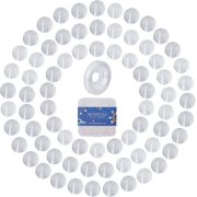 1 Box 400pcs 4mm Natural Quartz Loose Beads Making Kit Gemstones Spacer Round Beads Charms with Elastic Thread for Necklaces Bracelets Earring Jewelry Making Starter Supplies Mixed ColorDIY