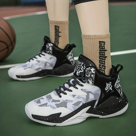 

Breathable and Anti-Slip Basketball Shoes for Boys and Teens - Ideal for Indoor and Outdoor Training All Seasons-39