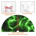 thumbnail image 6 of Kll 48" Christmas Tree Skirt Green Lightning Xmas Tree Skirts Mat For New Year Xmas Holiday Party Indoor Outdoor Home Decoration, 6 of 9
