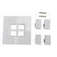thumbnail image 1 of 4K 60Hz HD Wall Plate Female to Female 4 Port HD Multimedia Interface for Computers, TVs, Hard Drives, 1 of 4