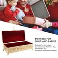 thumbnail image 4 of Joyero Vintage de Aleación, Caja de Almacenamiento Rectangular para Tesoros, Organizador de Lujo para Recuerdos con Interior de Terciopelo Suave para Tocador, Estante de Mesa, 4 of 10