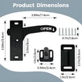 thumbnail image 2 of ZHZFKQ 2026 New Replacement Kit for Rv Screen Door Lock - Heavy-Duty Right Hand Handle,Secure & Easy Install for Travel Trailer,Motorhome,Camper Door Repair Upgrade for Rv,Trailer,Camper, 2 of 6