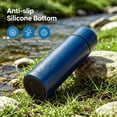 thumbnail image 4 of Ozark Trail 18 oz Vacuum Insulated Stainless Steel Thermal Bottle with Cup Lid, Navy Blue, 4 of 12