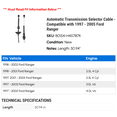 thumbnail image 2 of Automatic Transmission Selector Cable - Compatible with 1997 - 2005 Ford Ranger 1998 1999 2000 2001 2002 2003 2004, 2 of 2