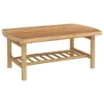 thumbnail image 5 of vidaXL 2 Piece Garden Lounge Set with Cream White Cushions Bamboo, 5 of 5