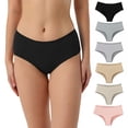 thumbnail image 2 of Women's Cotton Breathable Underwear Ladies Panties (Regular & Plus Size) - 3 Pack, 2 of 7