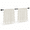 Ivory White Plum-55"W x 18"L (Pack of 2), variant on Vintlace Sheer Curta84 Inches Long - Romantic Flsemi-sheer Voile Panels For Living Room & Bedroom Rod Pocket Light Filtering Drap