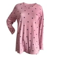 thumbnail image 3 of LSLJS Women's Casual Star Pattern Loosen Print Plus Size Shirt Long Sleeve Blouse, 3 of 7
