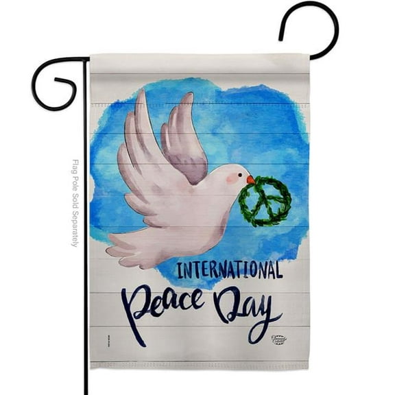 Ornament Collection G192422-BO 13 x 18.5 in. Peace Together Garden Flag with Expression Inspirational Double-Sided Decorative Vertical Flags House Decoration Banner Yard Gift