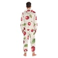 thumbnail image 4 of FORMRS Onesies Pajama for Adults Unisex Hoodie Winter Jumpsuit One Piece Sleepwear, Sizes S-2XL, Watercolor Cherry, 4 of 7