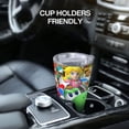 thumbnail image 6 of Lsque Mario Pattern 20oz Car Cup with Lid and Straw, Insulated Coffee Cup with Straw Topper, Spill Proof Travel Coffee Mug, Stainless Steel Tumble, 6 of 8