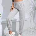 thumbnail image 5 of XFLWAM Classic Sweatpants for Women Teen Girls Wide Leg Loose Fit Drawstring Trousers Pants Active Joggers Lounge Sweatpants, 5 of 9