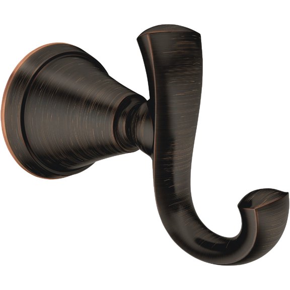 MOEN/FAUCETS MY4803BRB Tiffin Mediterranean Bronze Robe Hook — Concealed-Screw Wall-Mount, Coordinated Bath Collection