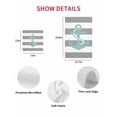 thumbnail image 7 of Nautical Anchor Kitchen Dish Towels for Drying Dishes Set of 3, Turquoise Grey White Horizontal Stripe Waffle Weave Microfiber Hand Tea Bathroom Towels Quick Dry & Absorbent Towel 15.7x23.6, 7 of 7