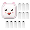 thumbnail image 1 of Riwcyla Thermal Printer Multifunction Portable Sticker Maker Instant Photo Inkless Printing Support BT Connection for Smartphone with 11 Paper Roll 57mm Compatible with iOS Android System for Pictu, 1 of 6