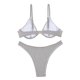 thumbnail image 4 of Augper Women's Fashion Fashion Printed B andeau Swimsuit Two Piece Bikini Swimsuit, 4 of 8