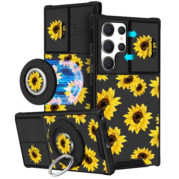 Funermei 【2in1 for Samsung Galaxy S24 Ultra Case Women Cute Girls Phone Cover
