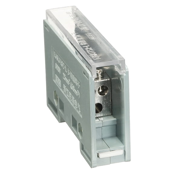 Uxcell 1 in 3 Out Rail Terminal Blocks, 690V 100A Connectors Power Distribution Block with Flame-Retardant Housing 0.71In Width