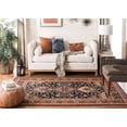 thumbnail image 3 of SAFAVIEH Classic Vintage Serrena Oriental Polyester Area Rug, Black/Rust, 6' x 9', 3 of 11