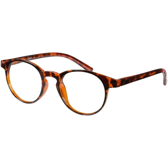 EV1 Pearl Tortoise Reading Glasses with Case (Powers: 1.25-3.00)