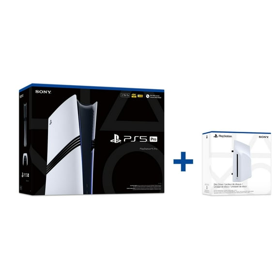 PlayStation®5 Pro Console PLUS Disc Drive For PS5® Digital Edition Consoles, Bundle