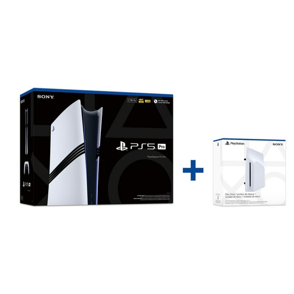 PlayStation®5 Pro Console PLUS Disc Drive For PS5® Digital Edition Consoles, Bundle